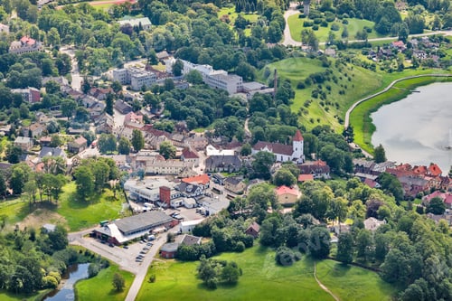 Preview: Aerial View Over The Talsi City