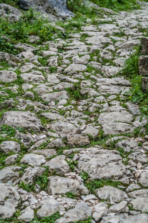 Preview: Stony Trail The Ladder Of Kotor Also Known As The Ladder Of Cattaro Leading To The Summit Above