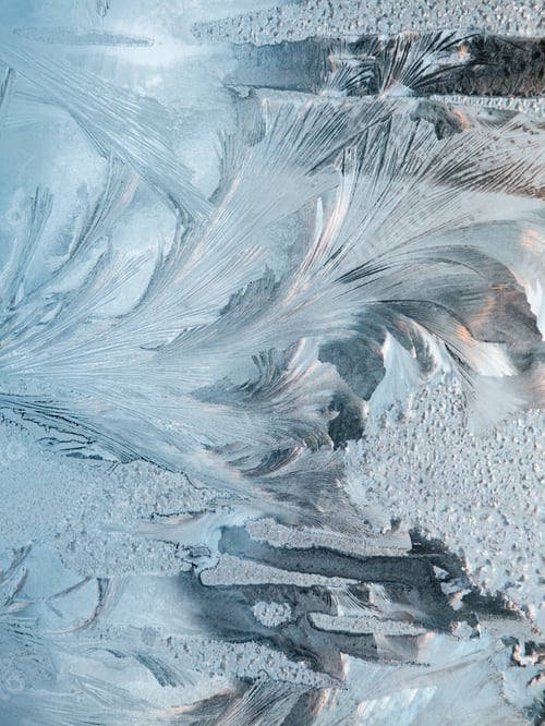 Preview: Ice Flowers On Glass - Texture And Background