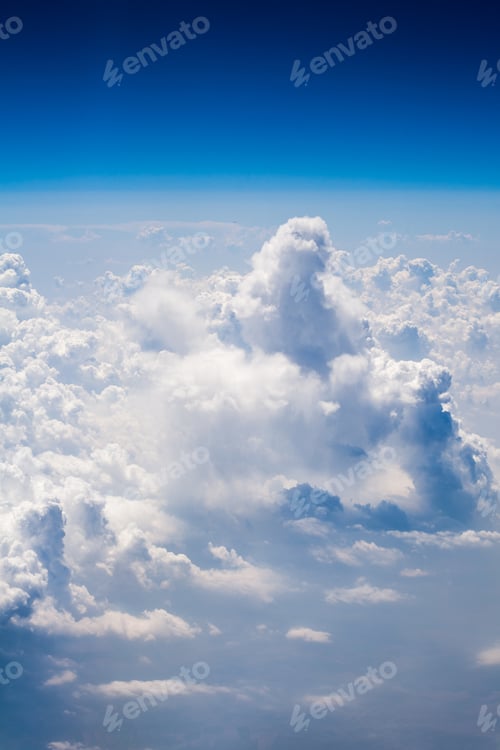 Preview: Beautiful, Dramatic Clouds And Sky Viewed From The Plane. High Resolution And Quality