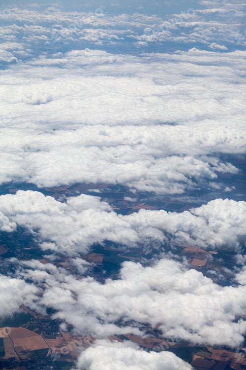 Preview: Beautiful, Dramatic Clouds And Sky Viewed From The Plane. High Resolution And Quality