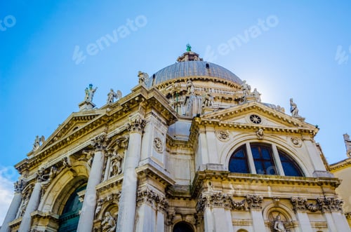 Preview: Basilica Santa Maria Della Salute On Embankment Of Canal Grande In Venice, Italy