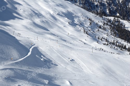 Preview: Austria Ski. Bad Hofgastein Ski Resort. High Tauern (Hohe Tauern) Mountain Range In Alps.