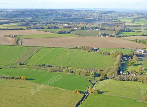 Preview: Aerial View Of The Fields At Monks Down In Wiltshire