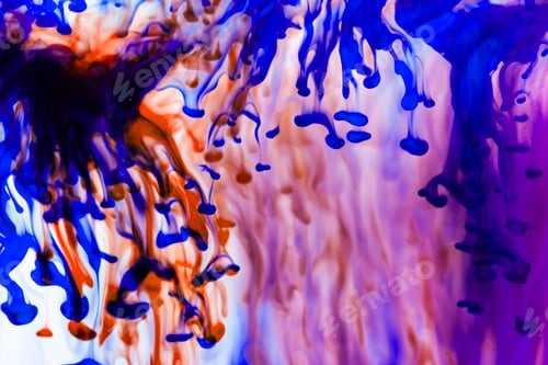 Preview: Abstract Composition With Ink Beautiful Background, Texture And Colors