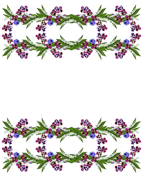 Preview: Pansy Flowers Isolated On White Background
