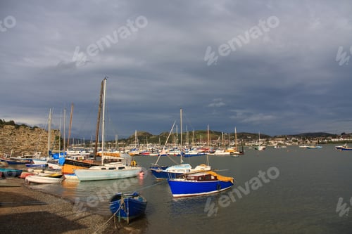 Preview: Views Around Conwy North Wales With Its Marina Castle And Suspension Bridge