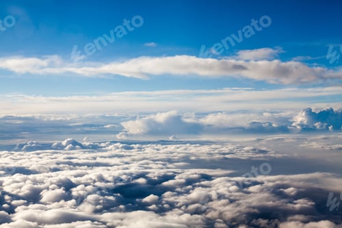 Preview: Beautiful, Dramatic Clouds And Sky Viewed From The Plane