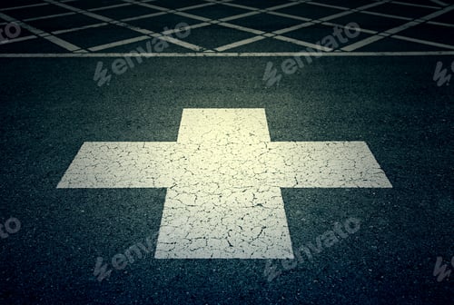 Preview: Signal On The Road Ambulance, Emergency Signal Detail On The Street