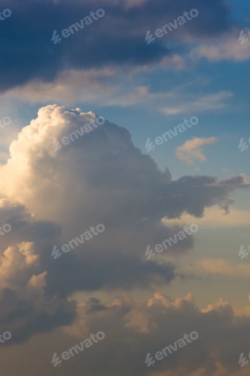 Preview: Landscape With Dramatic Light - Beautiful Golden Sunset With Saturated Sky And Clouds.