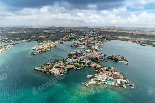 Preview: Aerial From A Helicopter - Views Around Curacao A Caribbean Island