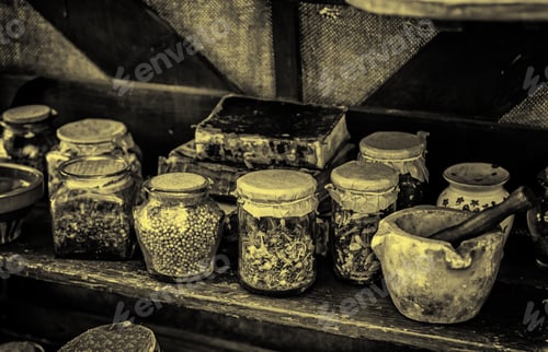 Preview: Medicinal Herbs, Detail Of Traditional Medicine, Witchcraft And Superstition