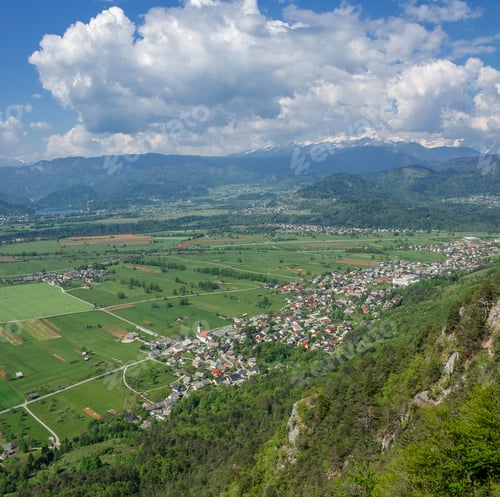Preview: High Above The Fields, Meadows And Villages