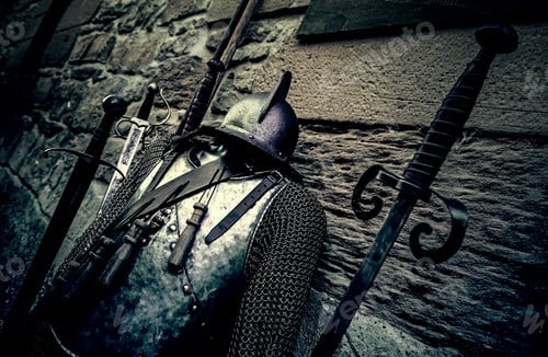 Preview: Ancient Medieval Armor Of Protection And Security, Detail Of War And Death