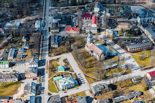 Preview: Aerial View Over The Aluksne City (Latvia)