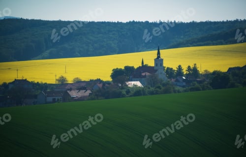 Preview: South Moravia Landscape And Farmland At Sunrise