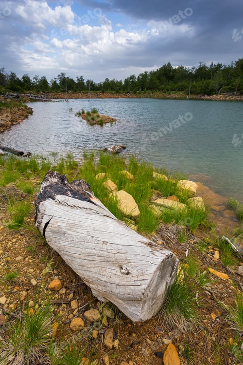 Preview: Scenic Landscape View In Albanian Mountain, Glacial Lake In Lure National Park.