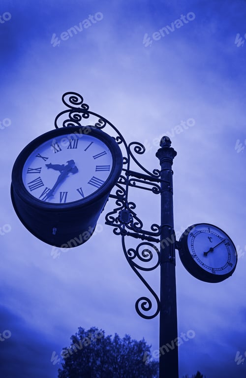 Preview: Old Clock In A City, Detail Of Time Information