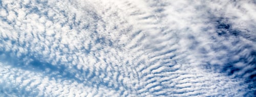 Preview: Blue Sky With Stripes Clouds Texture With Copy Space, May Use As Background