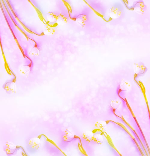 Preview: Natural Floral Background From Spring Flowers Of Snowdrops.