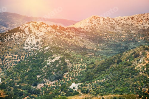 Preview: Beautiful Mountain Landscape Of Crete Island, Greece