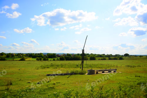 Preview: Old, Abandoned Wooden Well In The Meadow In Lok Vojvodina - Serbia