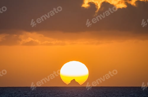 Preview: Sunset Over The Ocean Views Around The Small Caribbean Island Of Curacao
