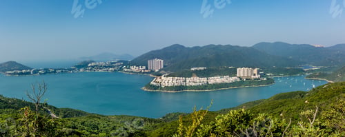 Preview: Panoramic Landscape On The Ridge Of Dragons'S Back Trail Pass In Hong Kong.