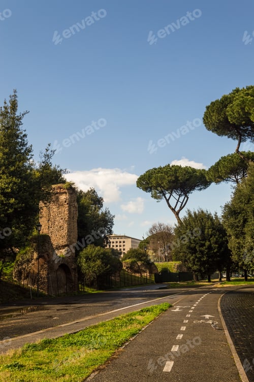Preview: Cycling Lane In Rome, Italy