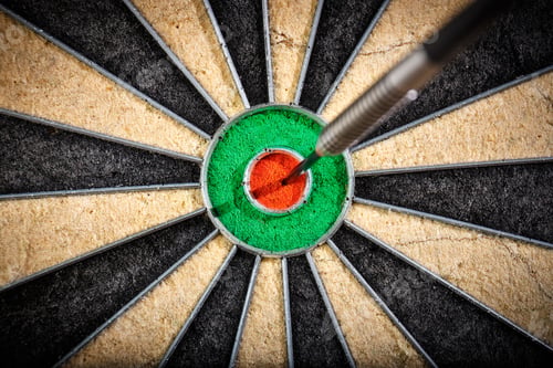 Preview: The Darts In Bull'S Eye, Close Up