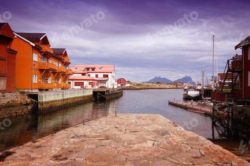 Preview: Norway Fishing Village - Kabelvag In Lofoten Islands.