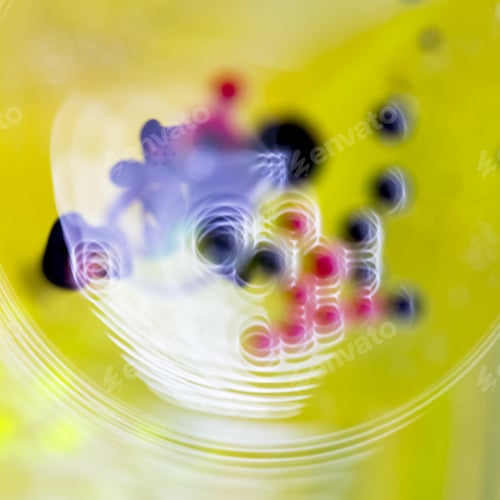 Preview: Abstract, Blurred, Colorful Composition With Oil, Water And Ink