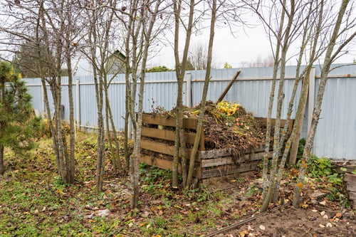 Preview: Compost Heap On The Plot. Autumn Garden