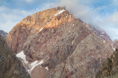 Preview: Mountain Landscape Of Fan Mountains In Summer, Tajikistan, Central Asia