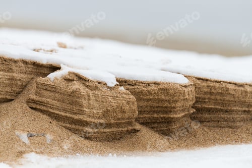 Preview: Ice And Snow Writing On The Beach