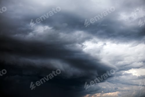 Preview: Dark And Dramatic Storm Clouds Area Background
