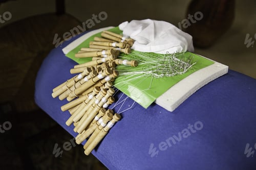 Preview: Lace Bobbin Traditional Textile, Clothing Creation
