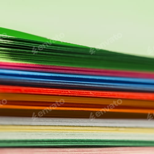 Preview: Abstract Composition And Texture From Sheet Of Colored Paper