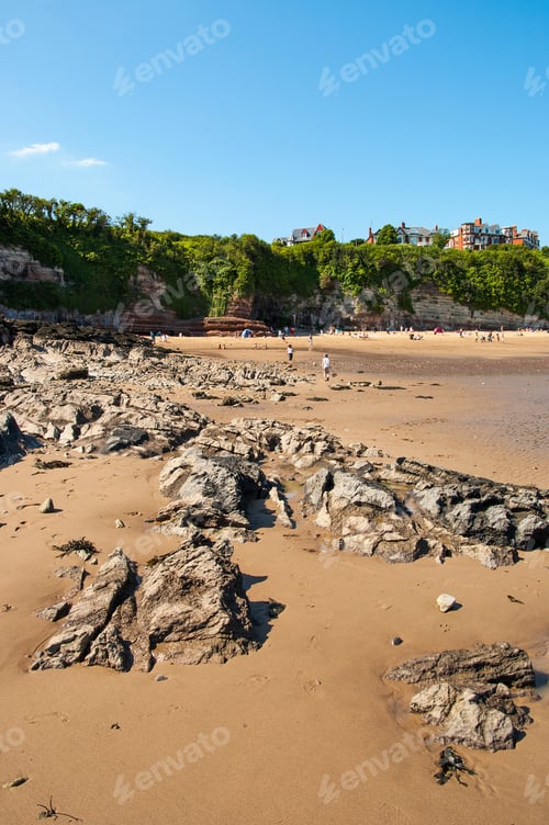 Preview: Exposed Rocks In Sand At Low Tide