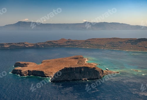 Preview: Aerial View Over The Mountains In Crete (Greece)