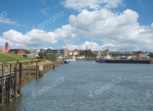 Preview: Harbor Of Buesum At North Sea,Schleswig-Holstein,Germany