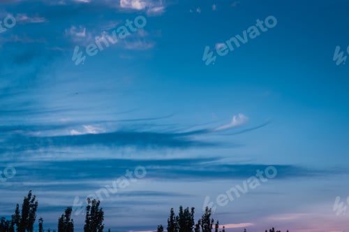 Preview: Landscape With Dramatic Light - Beautiful Golden Sunset With Saturated Sky And Clouds.