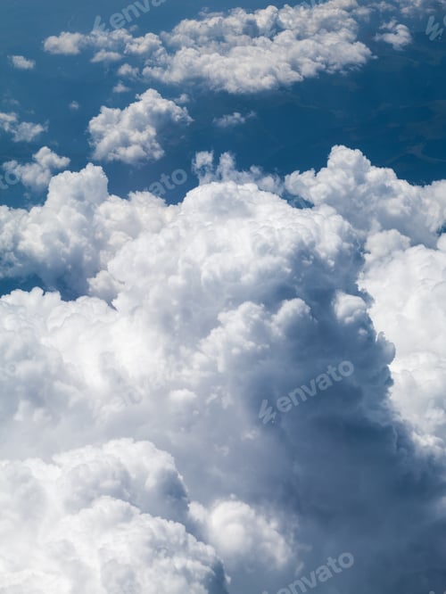 Preview: Beautiful, Dramatic Clouds And Sky Viewed From The Plane. High Resolution And Quality