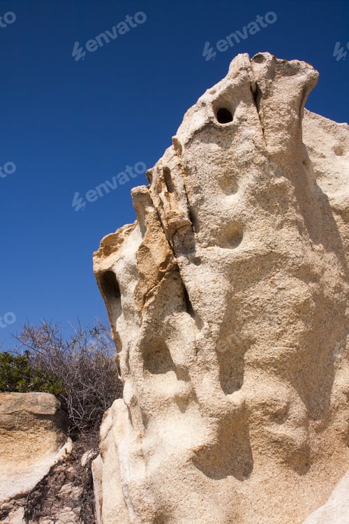 Preview: Rocks Texture, Clear Water And And Blue Sky - Greece