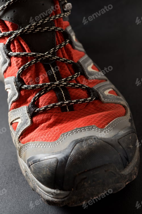 Preview: Close-Up Of A Boot For Mountaineering.