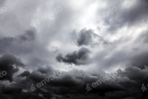 Preview: Dark And Dramatic Storm Clouds Area Background