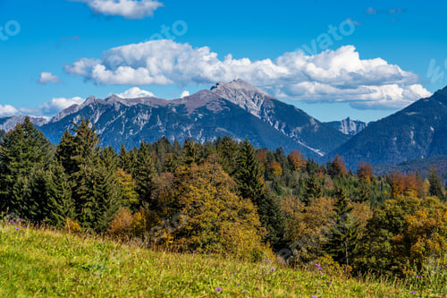 Preview: Landscape Near Garmisch Partenkirchen In Bavaria. Germany