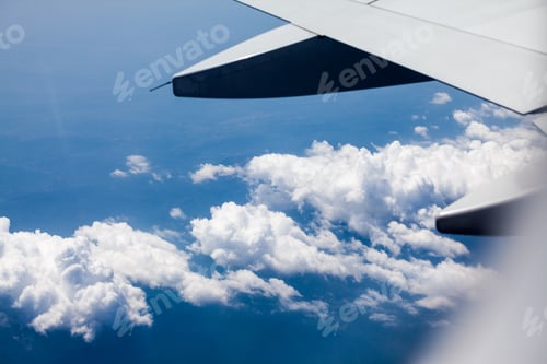 Preview: Beautiful, Dramatic Clouds And Sky Viewed From The Plane. High Resolution And Quality