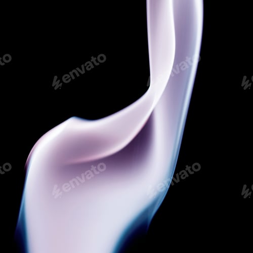 Vista previa: Composición abstracta con formas de humo