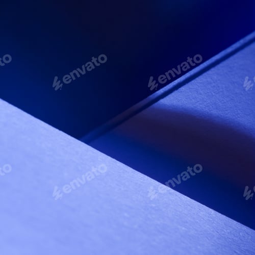 Preview: Blue Paper Shapes With Paper Background
